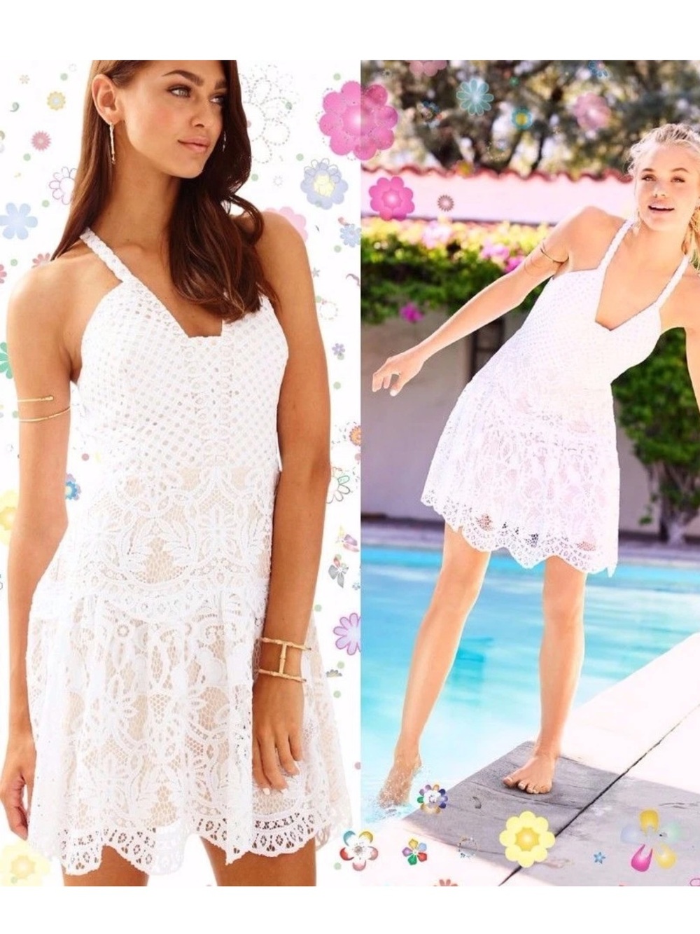 NWOT Lilly Pulitzer ADELLA Exotic Lace Engineered Dress MSRP $238 Size 2